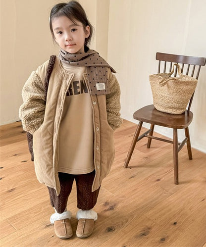 【aimoha-KIDS-】ボア切り替え中綿ジャケット