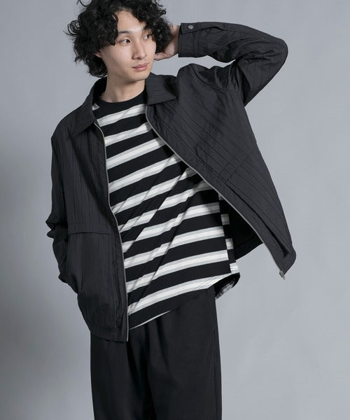 aimoha men Classic Stripe Line Jacket