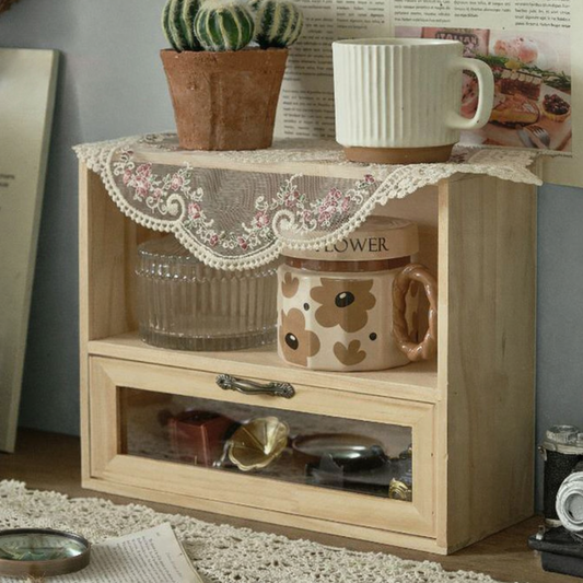 ナチュラルウッドミニキャビネット