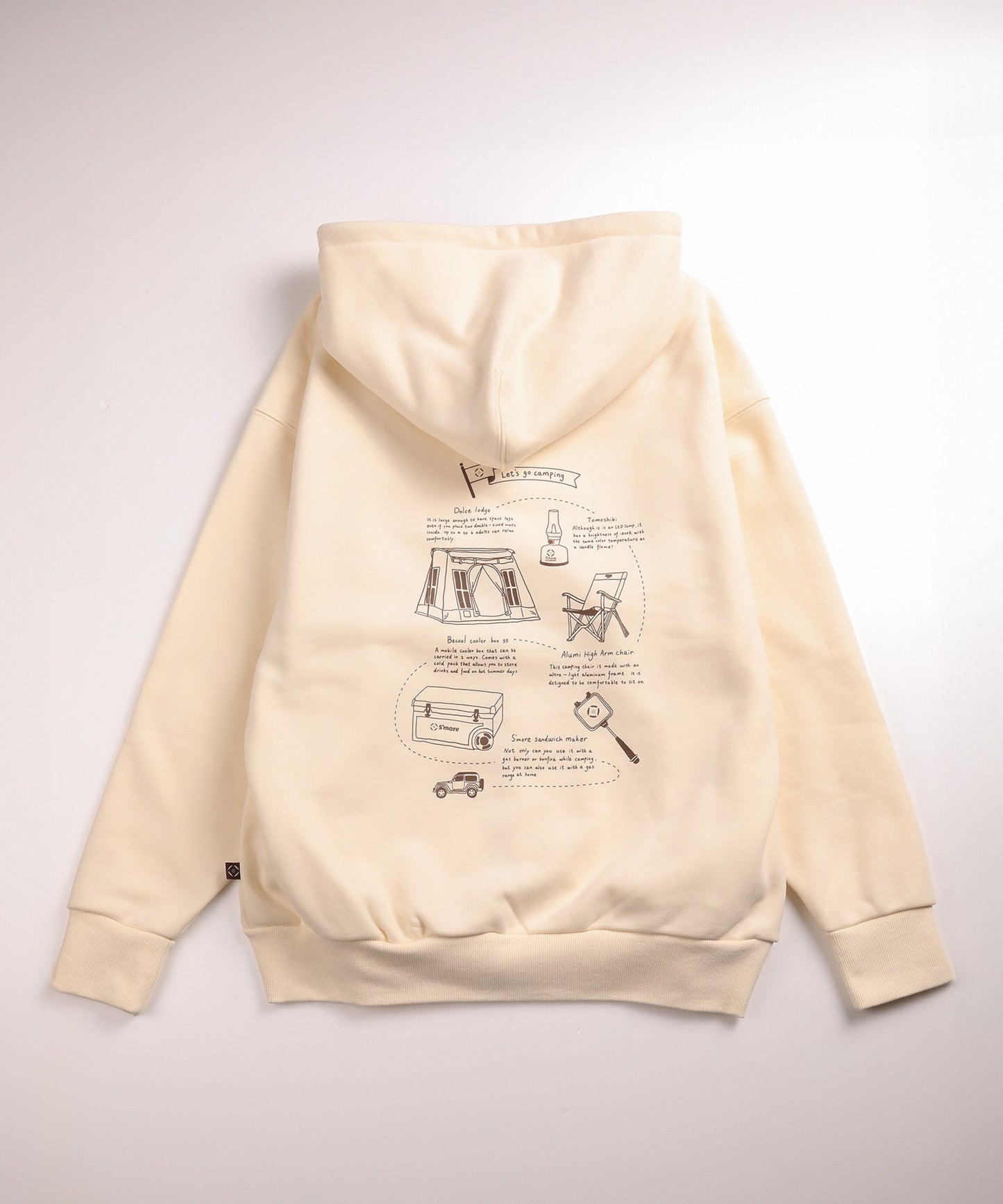 S'more gear illustration full zip hoodie スモギアイラストレーションフルジップフーディー