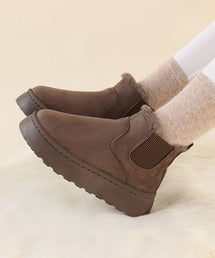 【shoes365】サイドゴアスノーブーツ