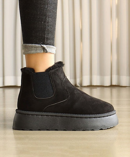 【shoes365】サイドゴアスノーブーツ