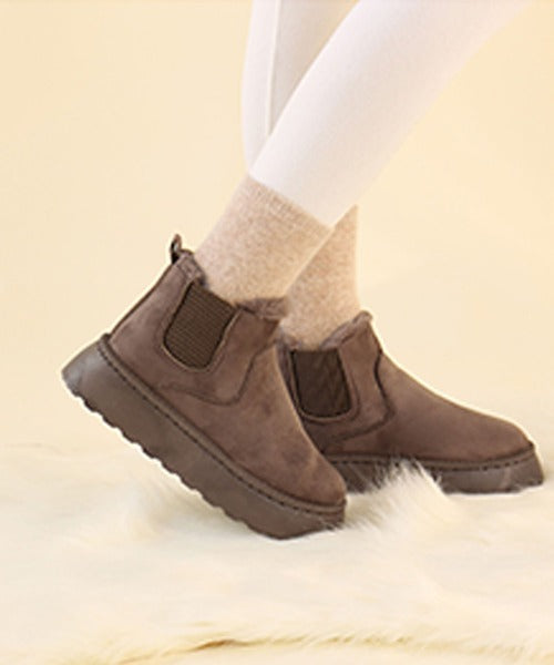 【shoes365】サイドゴアスノーブーツ