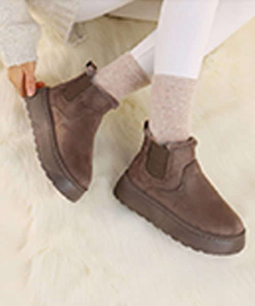 【shoes365】サイドゴアスノーブーツ