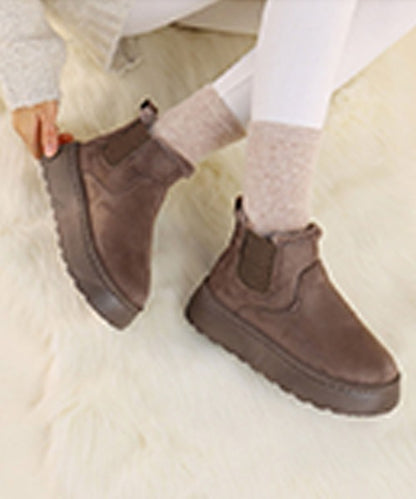 【shoes365】サイドゴアスノーブーツ