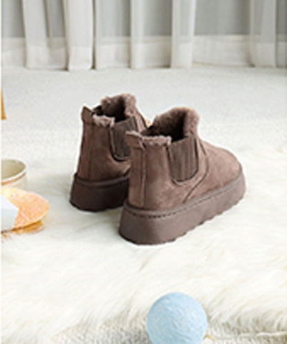 【shoes365】サイドゴアスノーブーツ