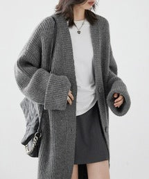 【Banico】ロングニットカーディガン