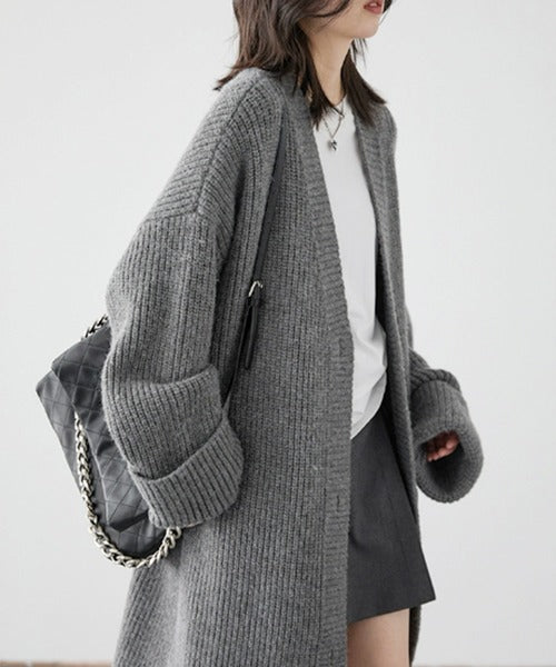 【Banico】ロングニットカーディガン