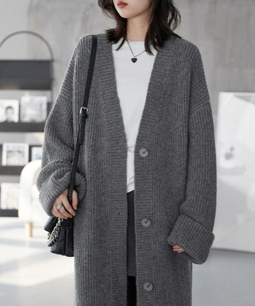 【Banico】ロングニットカーディガン
