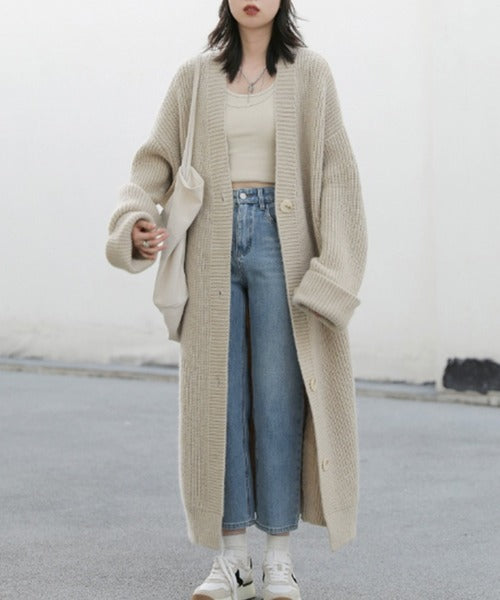 【Banico】ロングニットカーディガン