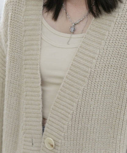 【Banico】ロングニットカーディガン