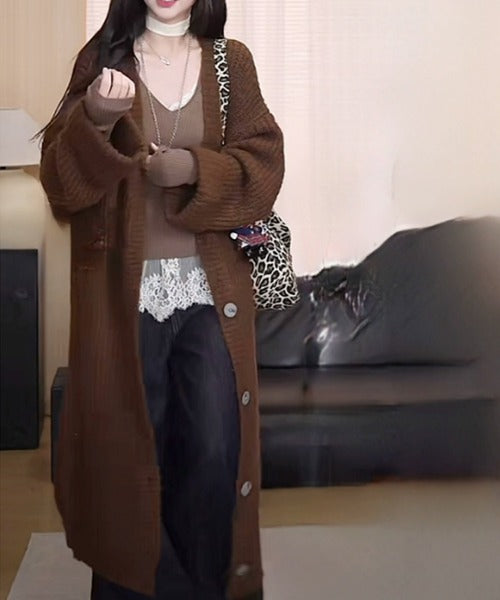 【Banico】ロングニットカーディガン