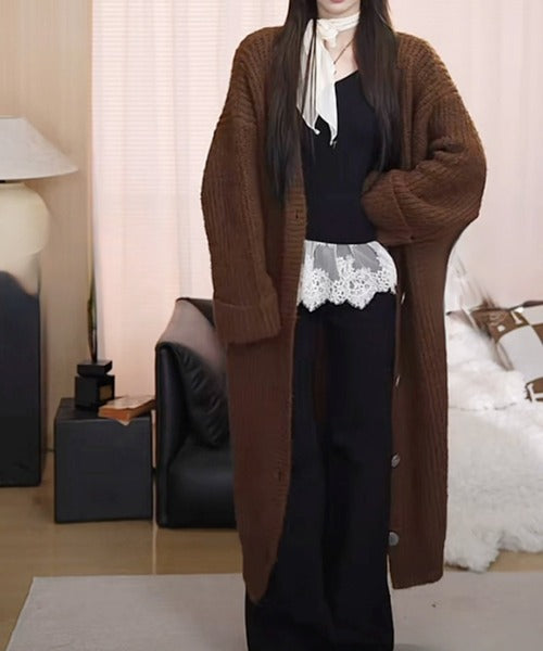 【Banico】ロングニットカーディガン