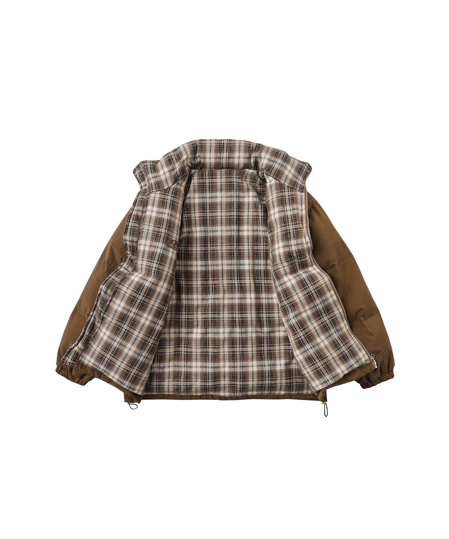HOOK -select-　リバーシブルチェック柄中綿ハイネックブルゾン
