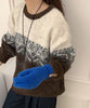 ノルディック柄レトロセーター