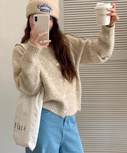 スパンコールカーディガン