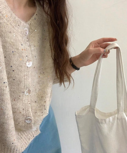 スパンコールカーディガン