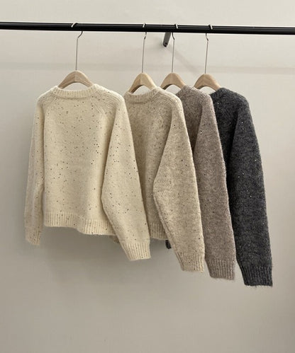 スパンコールカーディガン