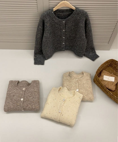 スパンコールカーディガン