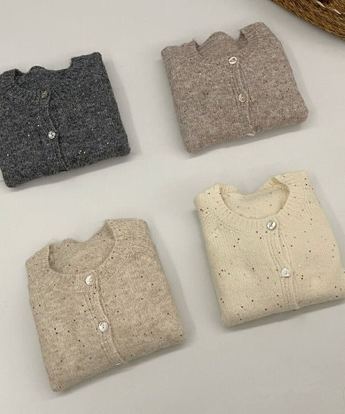 スパンコールカーディガン