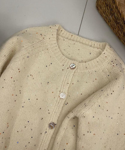 スパンコールカーディガン