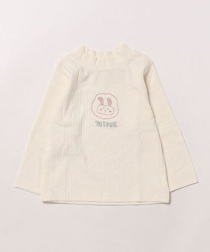 【aimoha-KIDS-】プリントハイネックトップス