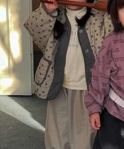 【aimoha-KIDS-】プリントハイネックトップス