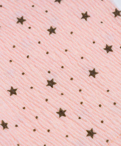 HOOK for girls　パッチ刺繍 ハートロゴ 星柄切替 ラグランTシャツ レディース Y2K ガーリー 半袖 カットソー