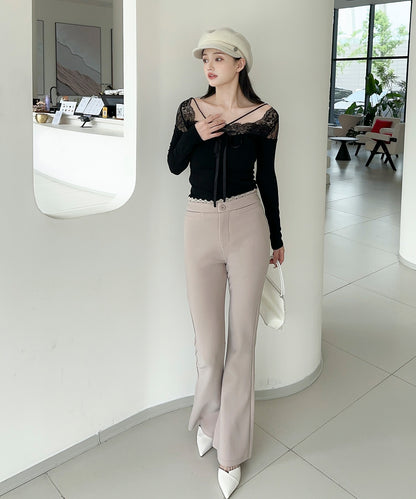 【Jasmine】ハイウエストフレアパンツ