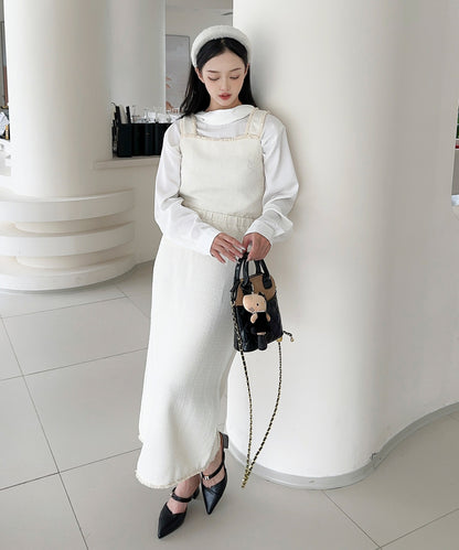 【Jasmine】ツイード調キャミソール＋ロングスカート