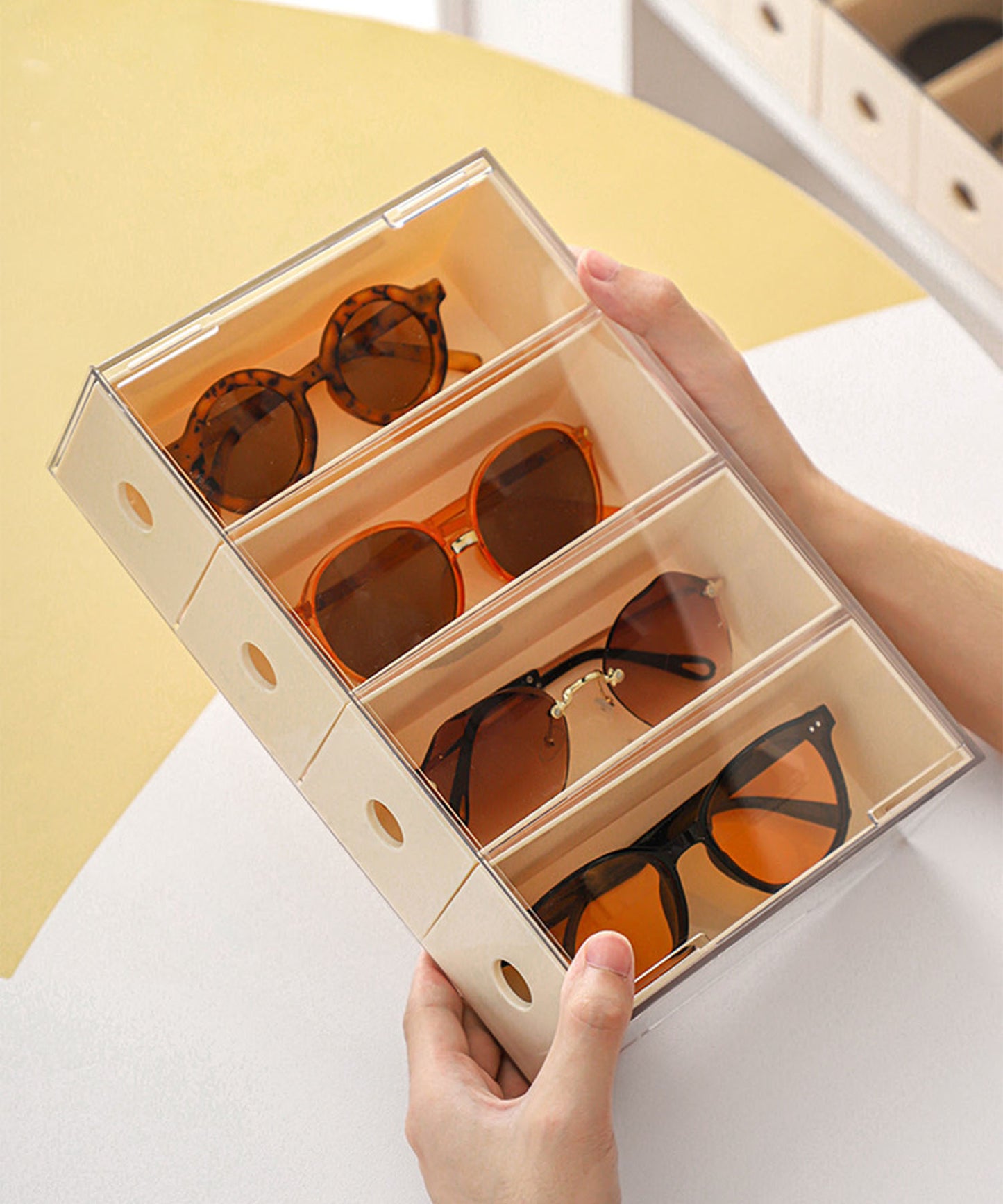 卓上引き出し４連小物収納ケース