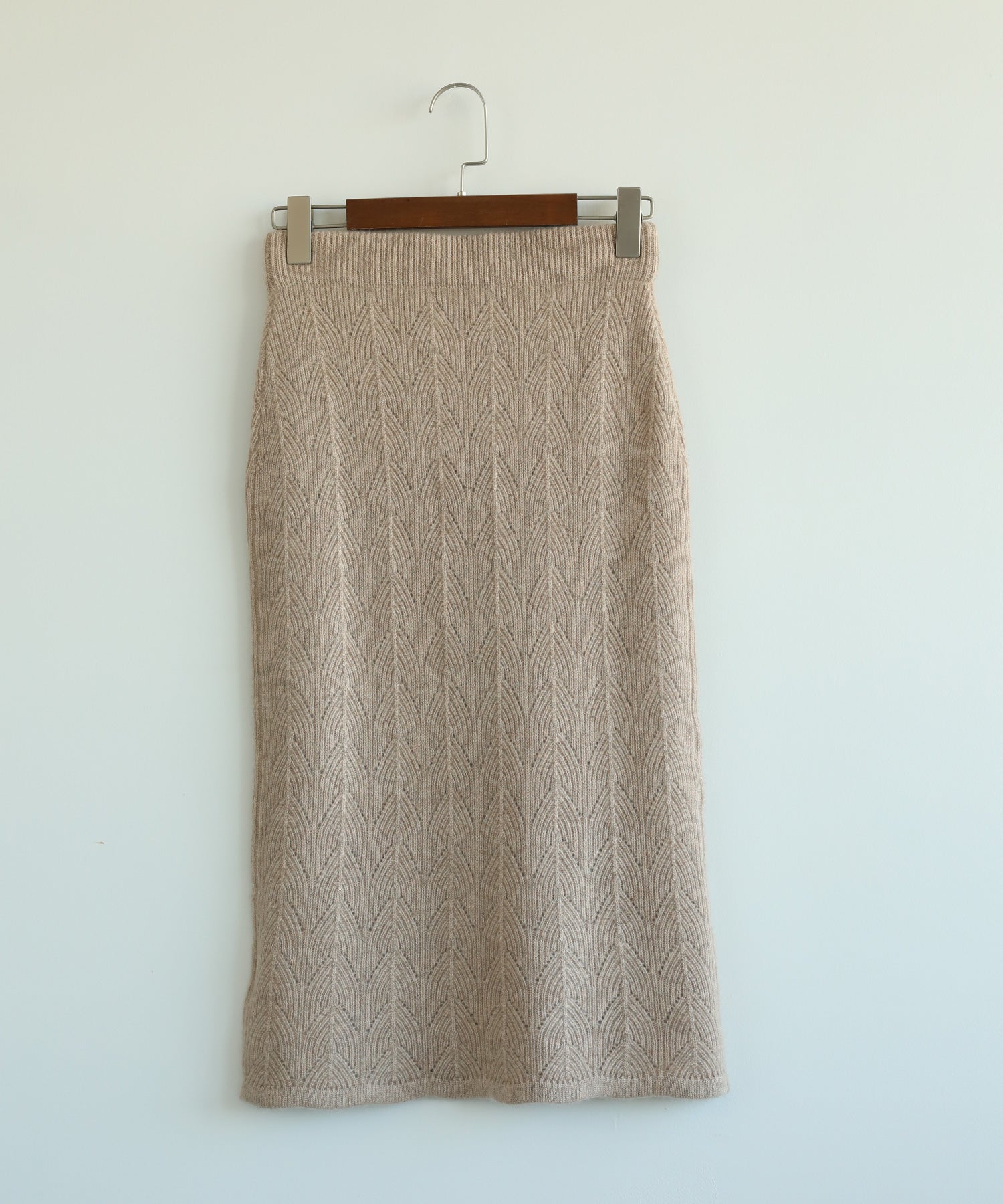 【DECADE CLASSIC】カシミヤ100％　葉柄スカート