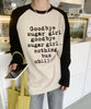 プリントラグラン長袖Tシャツ