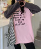 プリントラグラン長袖Tシャツ