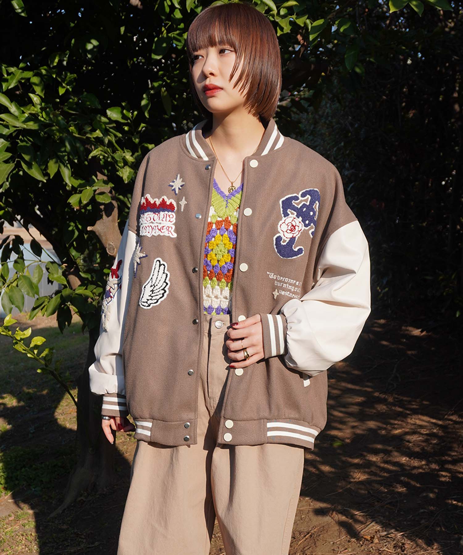 HOOK -original-　サガラ刺繍ワッペンスタジャン