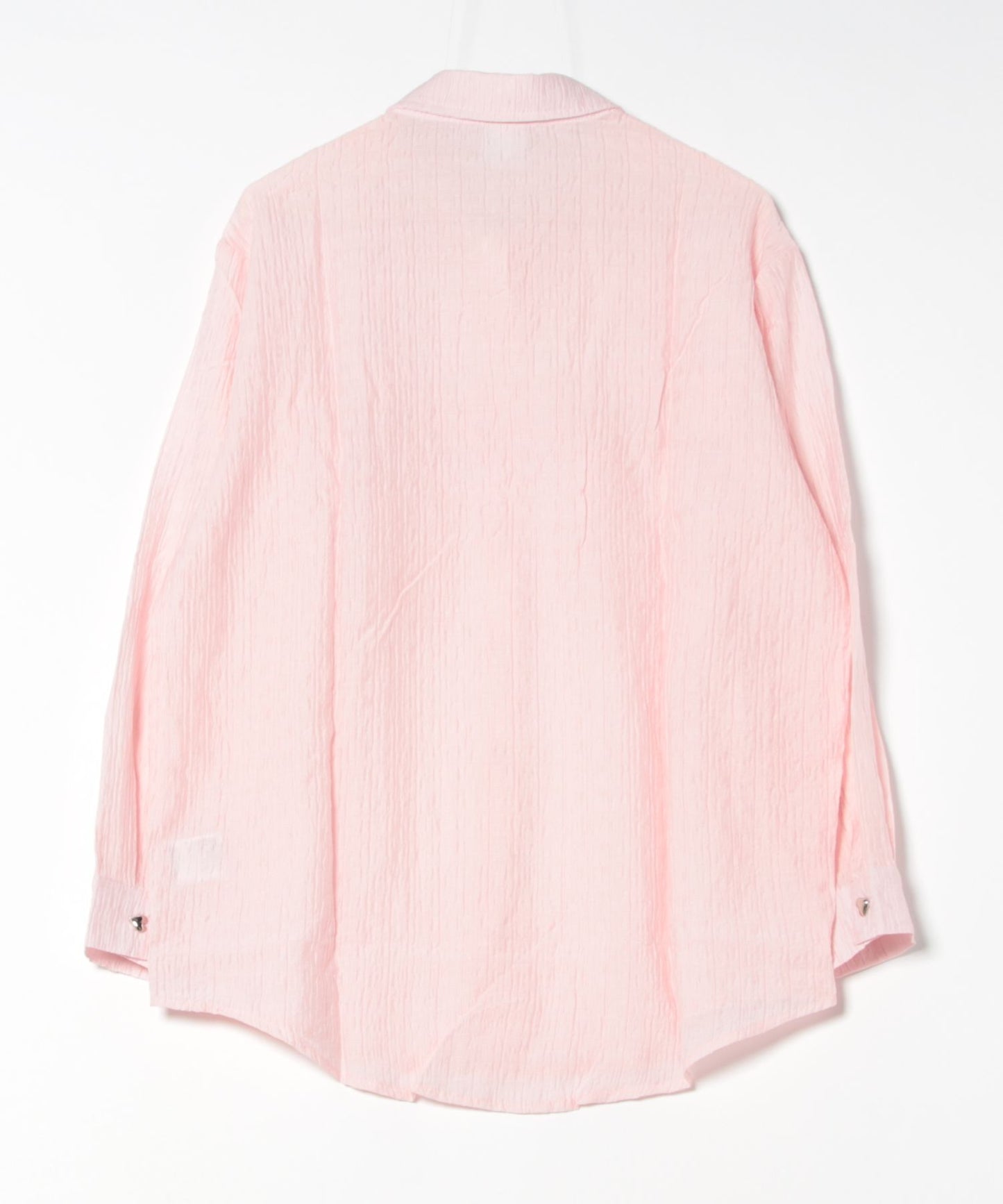 【HOOK】for girls リボンアイレットストライプロングシャツ