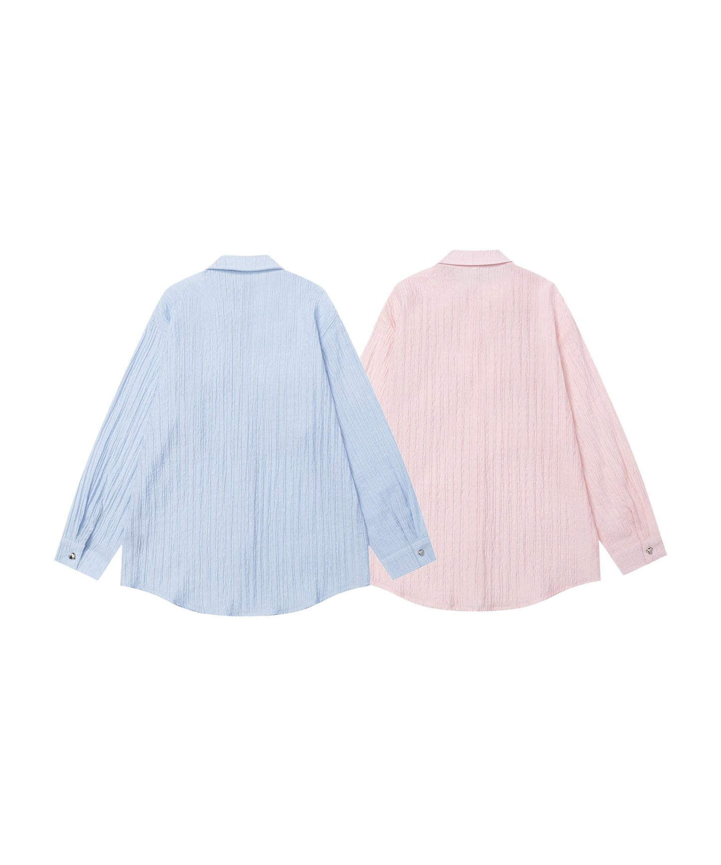 【HOOK】for girls リボンアイレットストライプロングシャツ