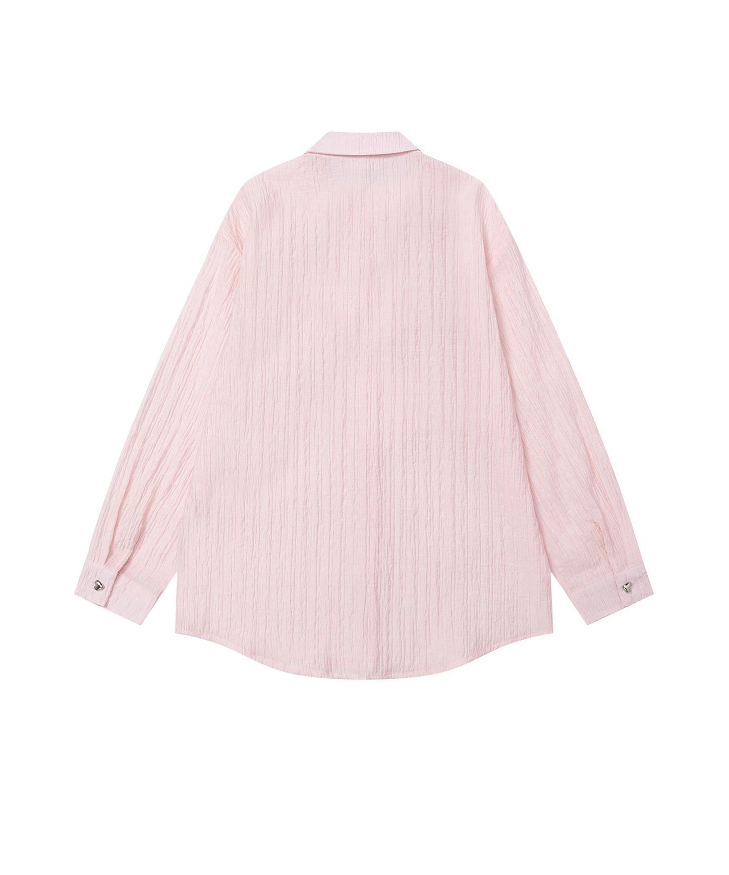 【HOOK】for girls リボンアイレットストライプロングシャツ