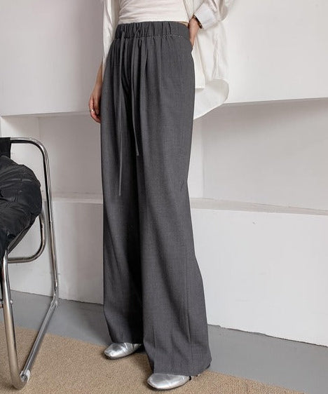 ワイドシルエットタックパンツ