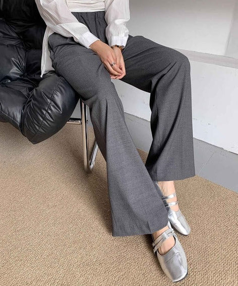 ワイドシルエットタックパンツ