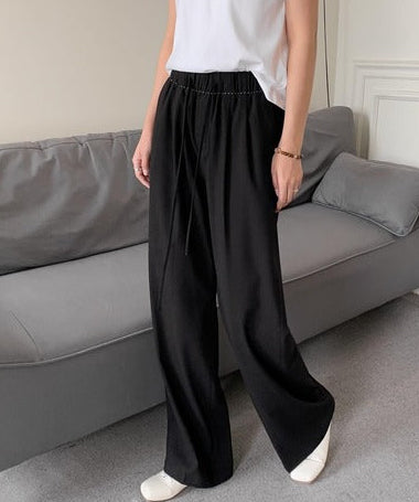 ワイドシルエットタックパンツ