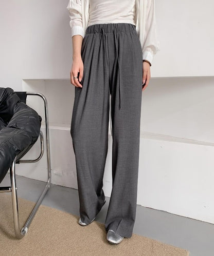 ワイドシルエットタックパンツ