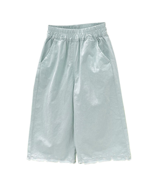 【aimoha-KIDS-】レースヘムコットンパンツ