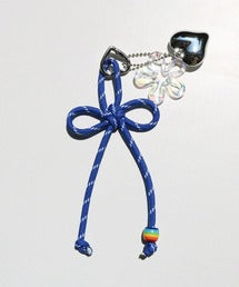 ハート＆花デザインバッグチャーム