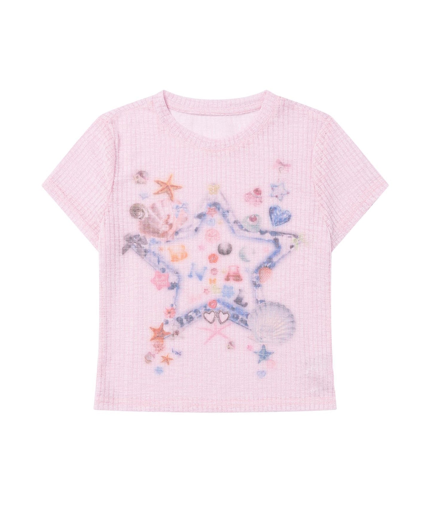 【HOOK】for girls スタープリントTシャツ (SS)