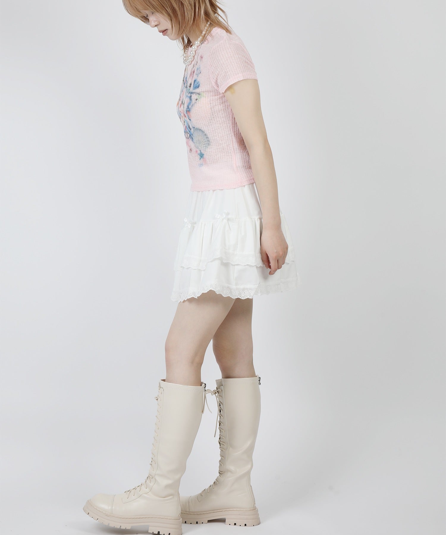 【HOOK】for girls スタープリントTシャツ (SS)