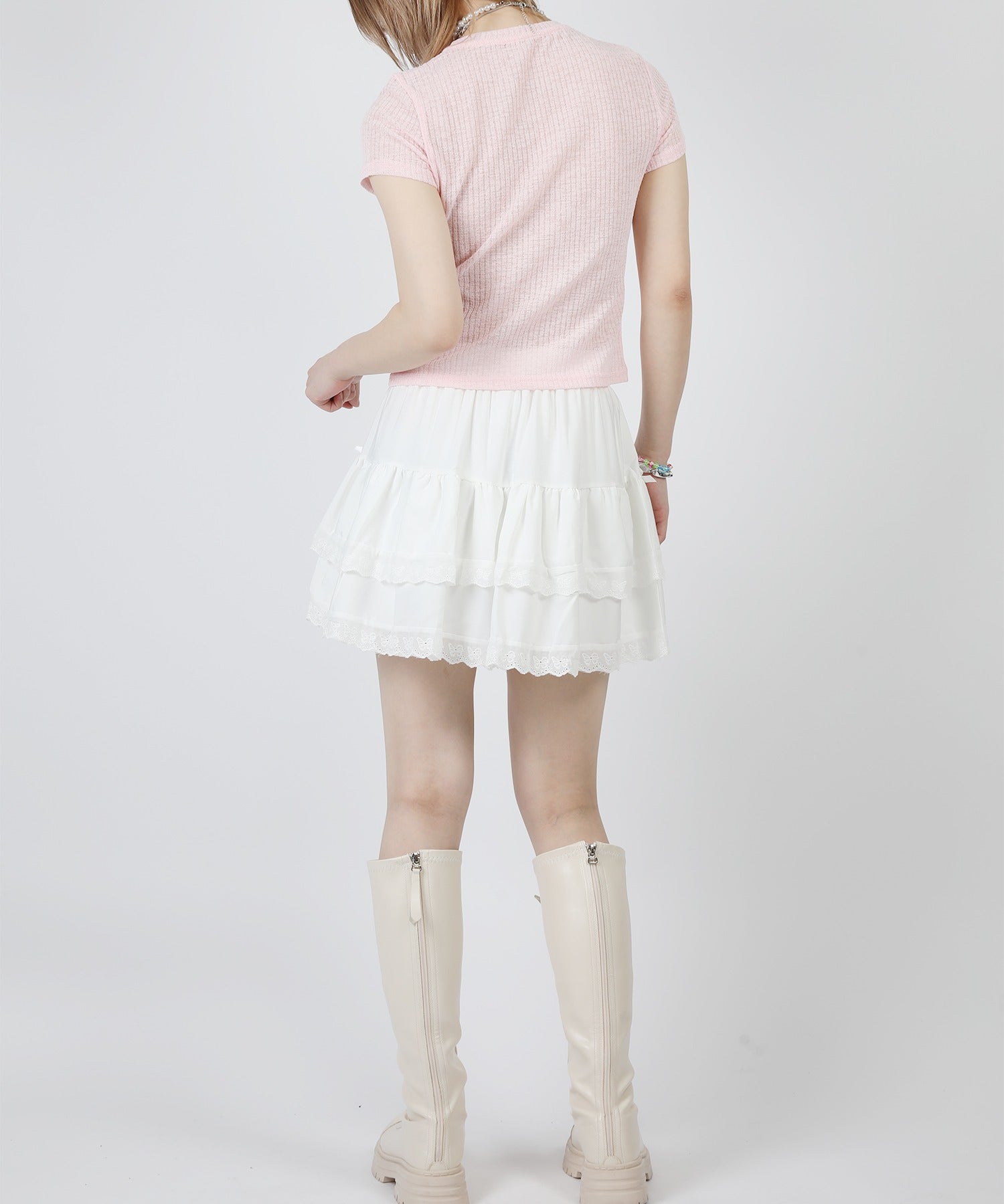 【HOOK】for girls スタープリントTシャツ (SS)