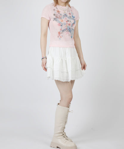 【HOOK】for girls スタープリントTシャツ (SS)
