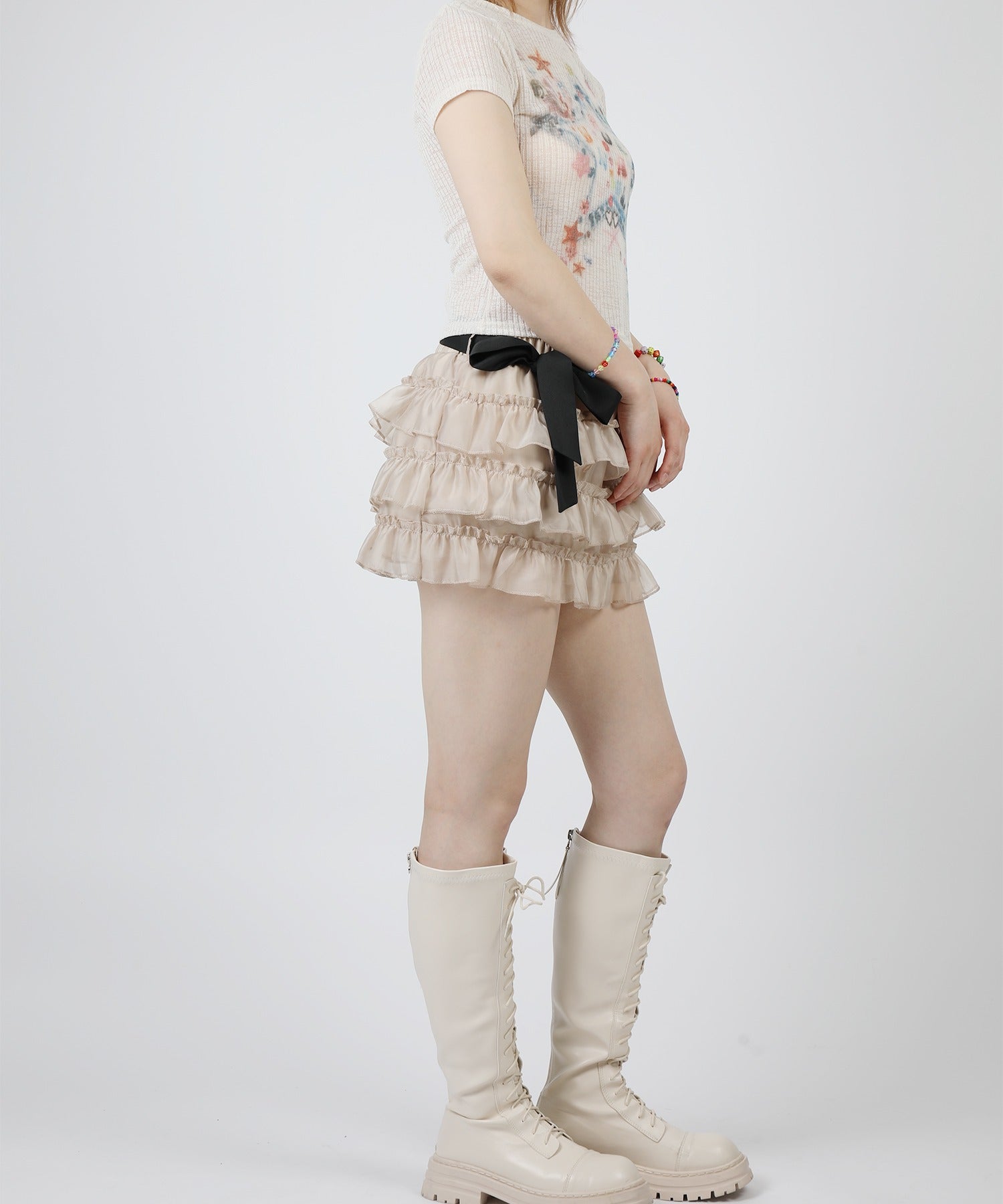 【HOOK】for girls スタープリントTシャツ (SS)