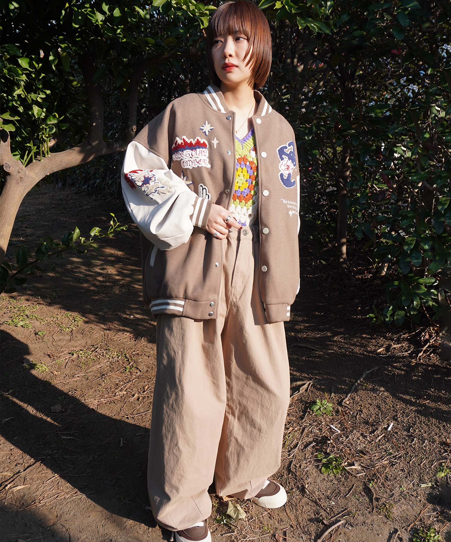 HOOK -original-　サガラ刺繍ワッペンスタジャン